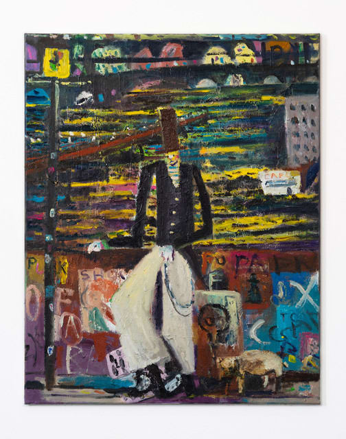 Paul Housley Gangs of London, 2022 Oil on canvas 100 x 80 cm