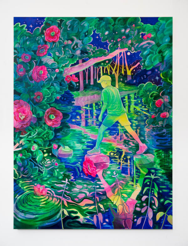 Jaeyeon Yoo Camellia Lake, 2023 Oil on canvas 200 x 150 cm