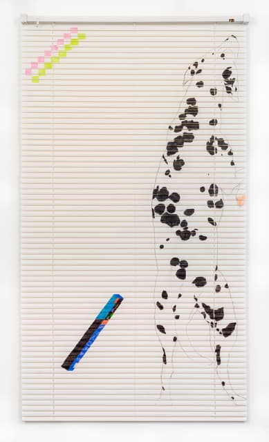 Neil Haas Magic Stick, 2018 PVC Venetian blind 160 x 90 x 5 cm