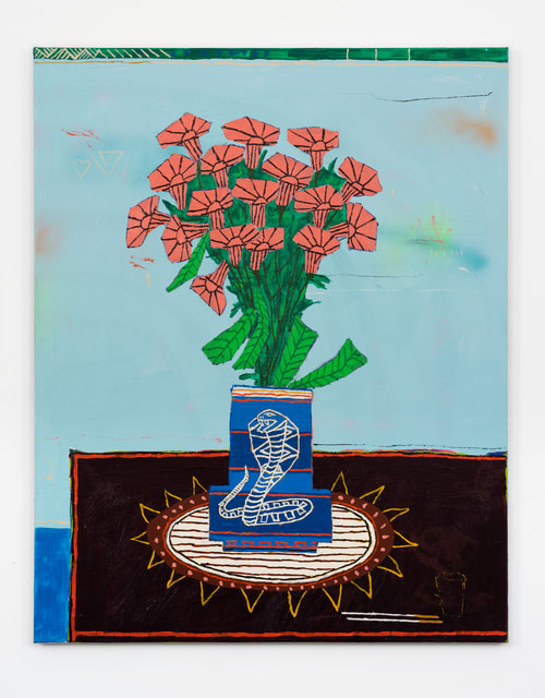 Jordan Kerwick Mid Season, 2020 Oil, acrylic and spray paint on canvas 100 x 80 cm