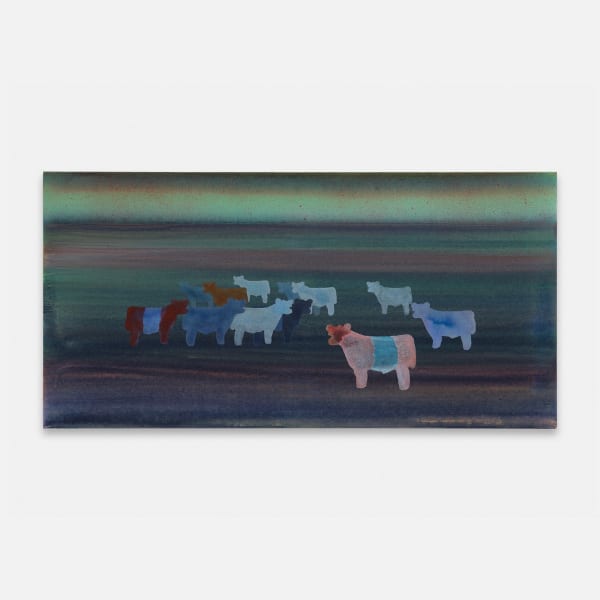 Billy Crosby Pastoral Scotopic, 2024 Acrylic on polyester 50.8 x 101.6 cm