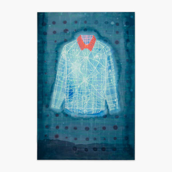 Billy Crosby Waterboy Cusp, 2024 Acrylic and puff paint on canvas 200 x 130 cm