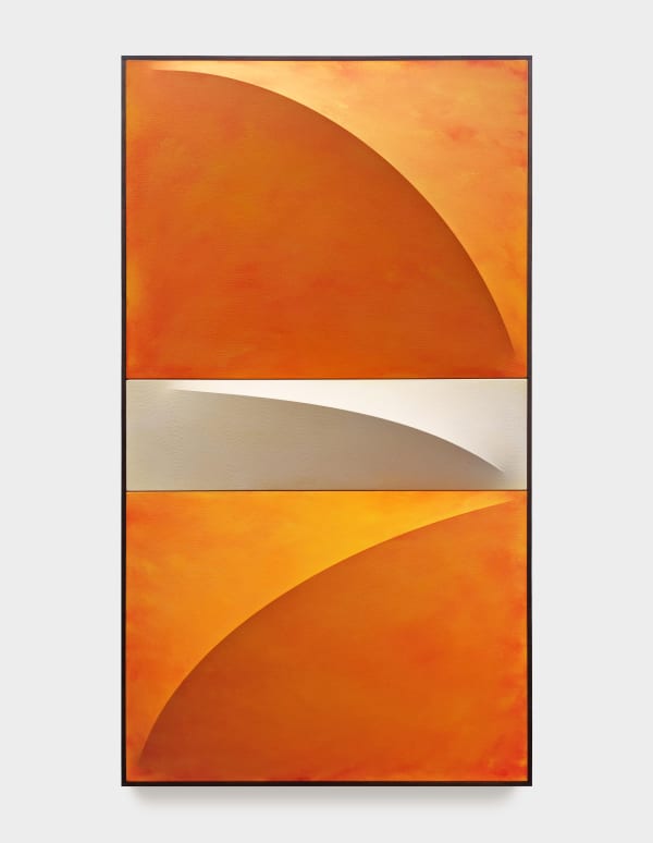 Charlie Oscar Patterson No. 9–3 Orange, 2022 Oil on canvas 160 x 90 cm