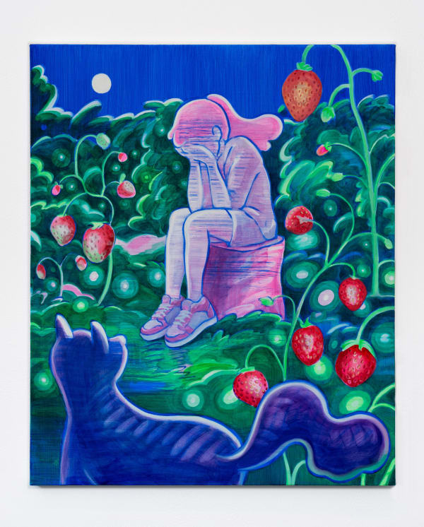 Jaeyeon Yoo Strawberry Fields, 2023 Oil on canvas 60.5 x 50 cm