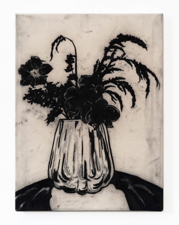 Benjamin Murphy Indosuchus, 2022 Charcoal on canvas, fixed 60 x 45 cm