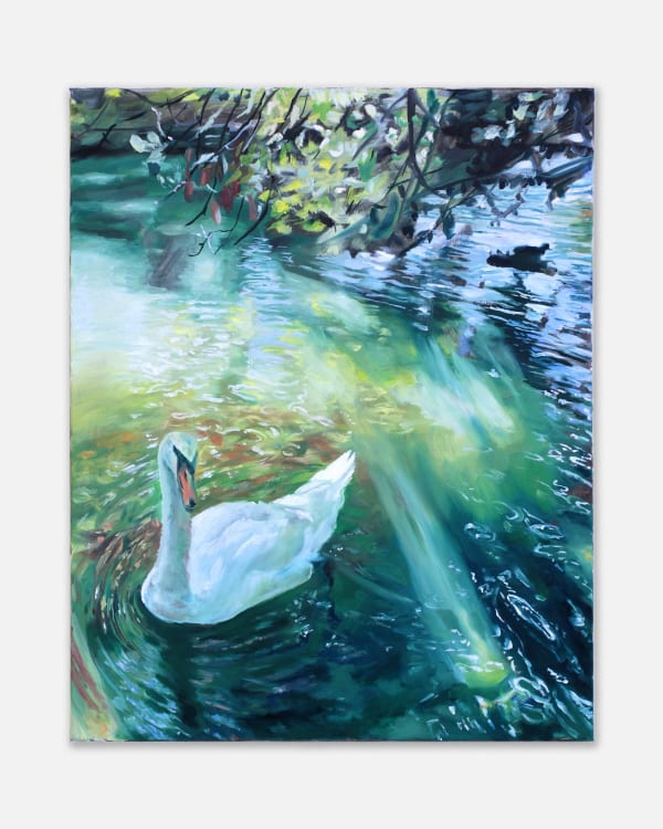 Markus Vater Swan in the shadow, 2021 Oil on canvas 76 x 61 cm