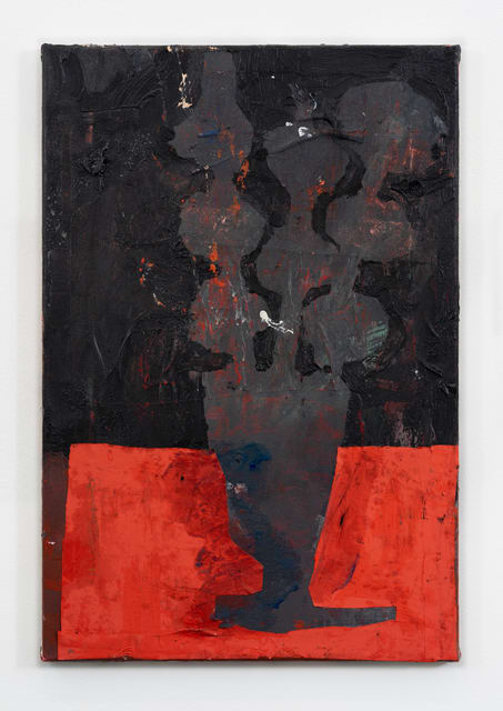 Florence Hutchings Vase of Flowers IV, 2020 Oil, collage and oil bar on canvas 60 x 40 cm