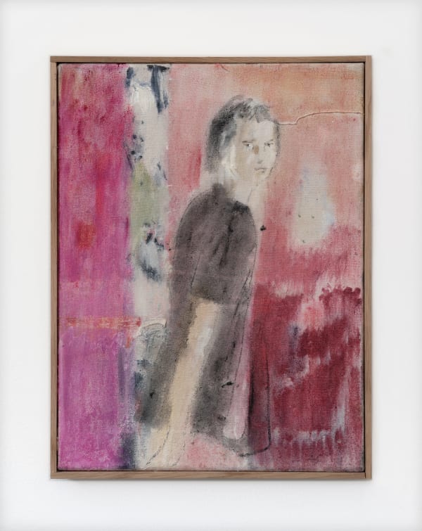 Nick Jensen A path in my mind sees no loved ones left behind III, 2023 Oil on linen 41 x 31 cm