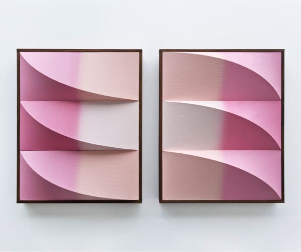 Charlie Oscar Patterson Corner of the Earth, 2023 Oil canvas on in two (2) parts 52 x 42 cm