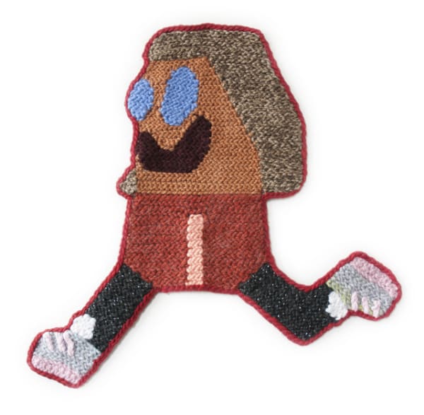 Wells Chandler Rose Wylie Hand crocheted assorted fibers 76 x 66 cm