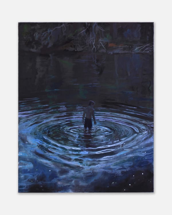 Markus Vater Nightswimmer, 2020 Oil on canvas 76 x 61 cm