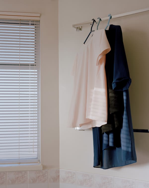 Hangers from the series sik teng mm sik gong (pardon my chinese), 2019 24 x 20 in. Edition of 5 Gloria Wong Archival pigment print