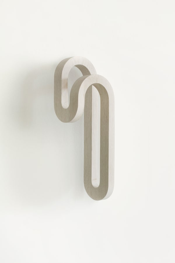 Paperclip No. 1, 2022 18 x 4.5 x 6 in. Huy Lam Bleached oak