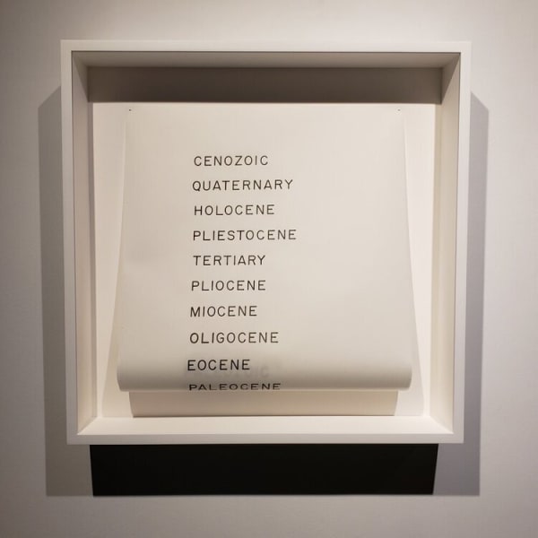 Epochs & Eons, 2020 18.5 x 18.3 in. Price/Nacha Digital print scroll on vellum