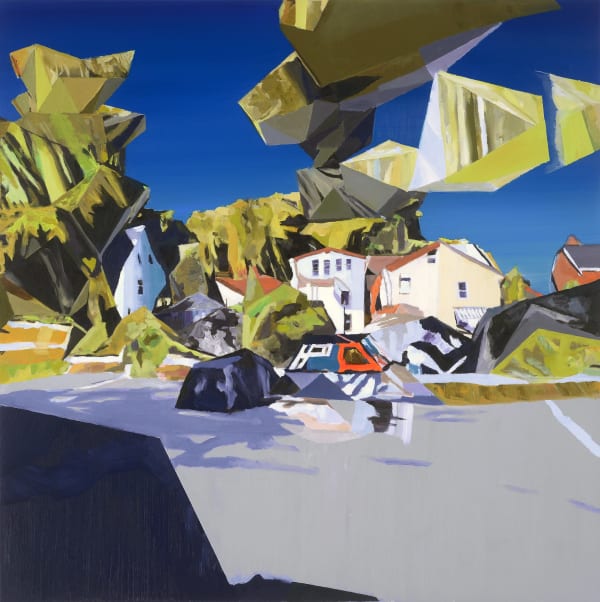 Ordinanace Street, 2024 36 x 36 in. Simon Andrew Oil on canvas