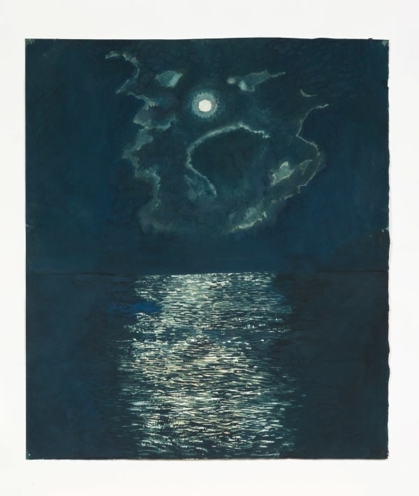 Stefan Berg, Moonset Over Lake Huron, 2022