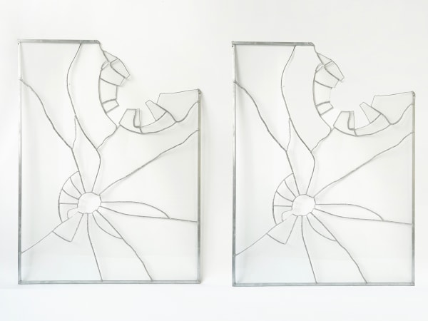 Ry Van Der Hout, twice broken glass, 2024