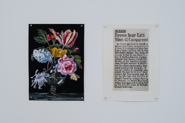 Jean Lowe, Nature Morte (bear Attack), 2025