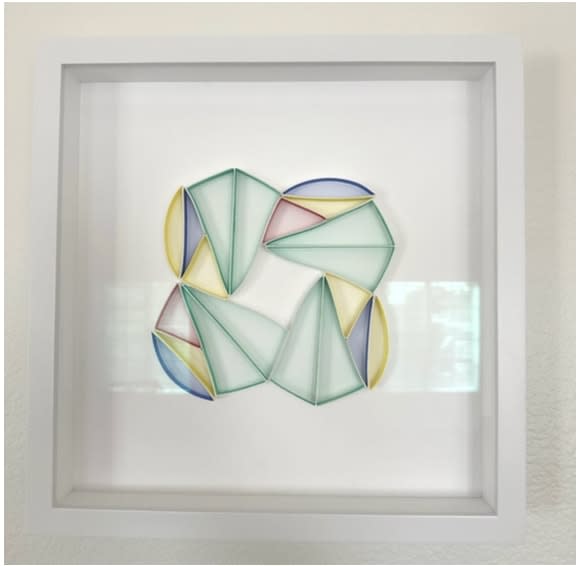 Alex Paik, Improvisation #1 from Partial Equilateral Triangle (Emerald Green), 2024