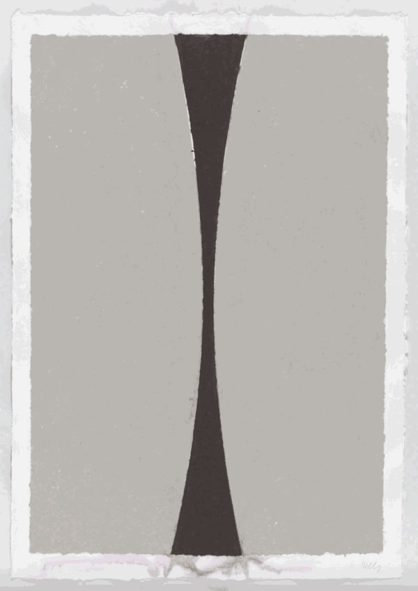 Ellsworth Kelly, Colored Paper Image XI (Gray Curves with Brown), 1976