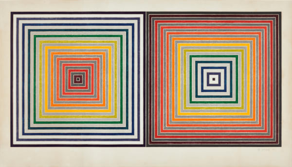 Frank Stella, Double Gray Scramble , 1973