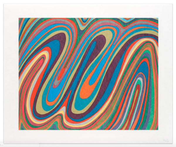 Sol LeWitt, Irregular Wavy Bands, 1996