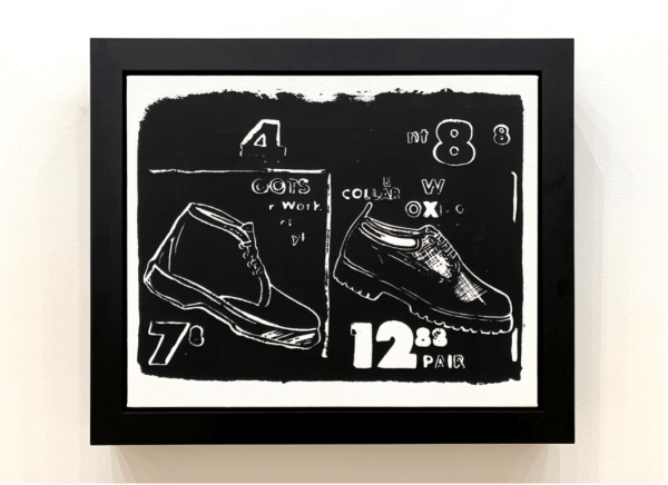 Andy Warhol, Work Boots (Negative), 1985-86