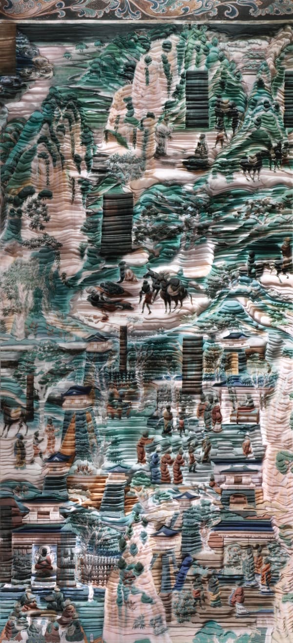 Zhang Xiaodong, Dunhuang dark green 1, 2023