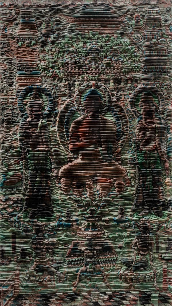 Zhang Xiaodong, ∞ 2 (Infinity 2) Dunhuang Archives Cave 220, 2024