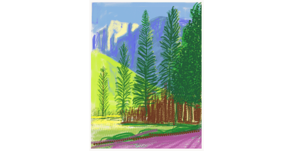 David Hockney, Yosemite No. 12, 2012