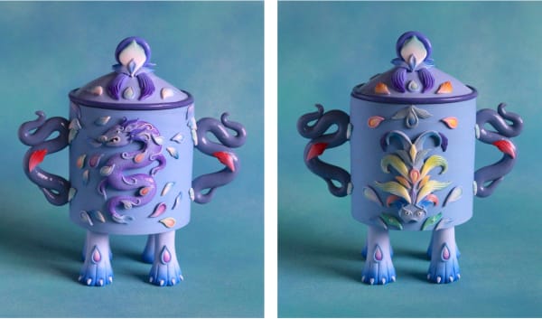 Hannah Lim, Violet Dragon Snuff Bottle, 2025
