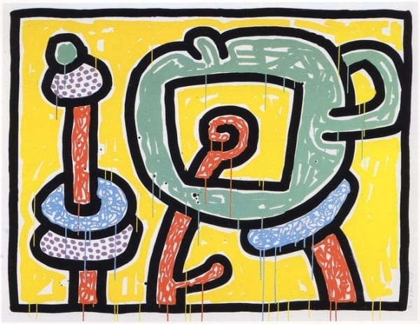 Keith Haring, Flowers III, 1990