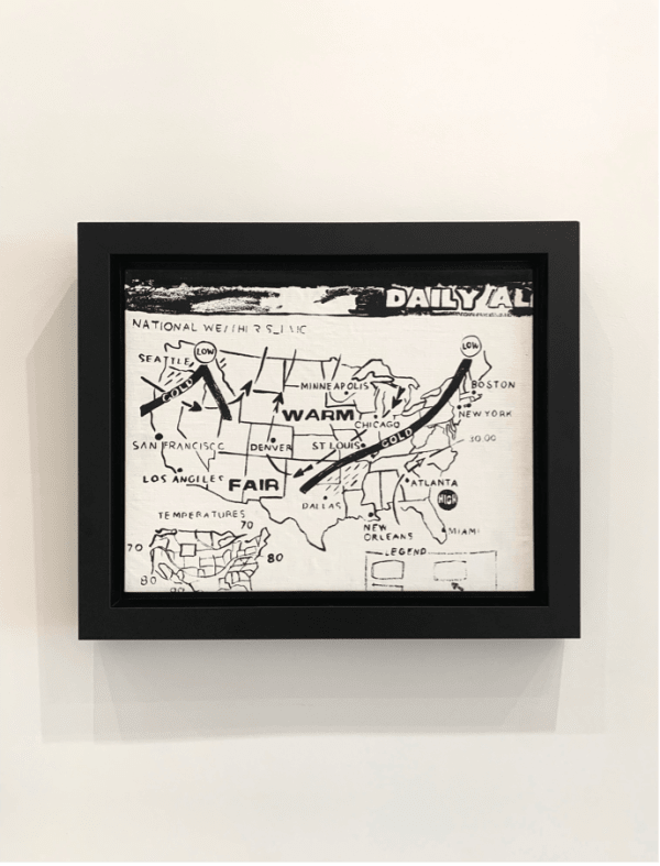 Andy Warhol, Weather Map (Positive), 1986
