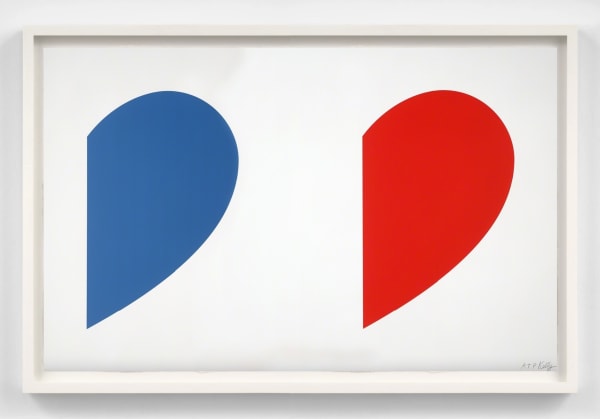 Ellsworth Kelly, Blue Curve / Red Curve, 2014