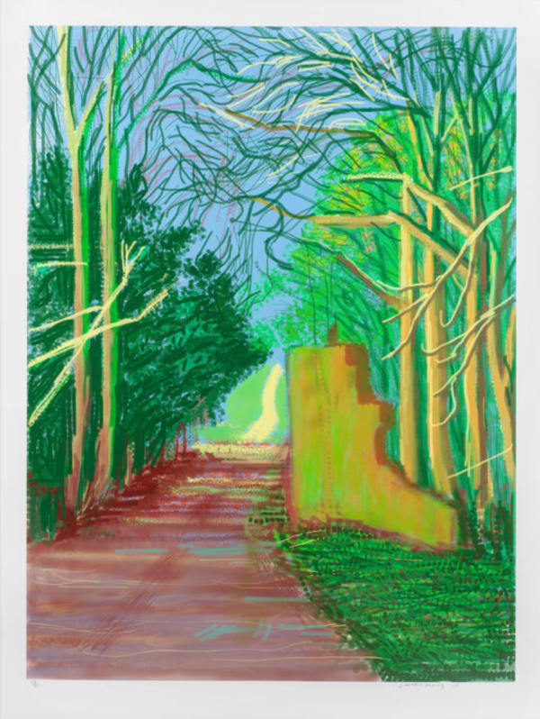 David Hockney, The Arrival of Spring in Woldgate, East Yorkshire in 2011 - 19 March, 2011, 2011