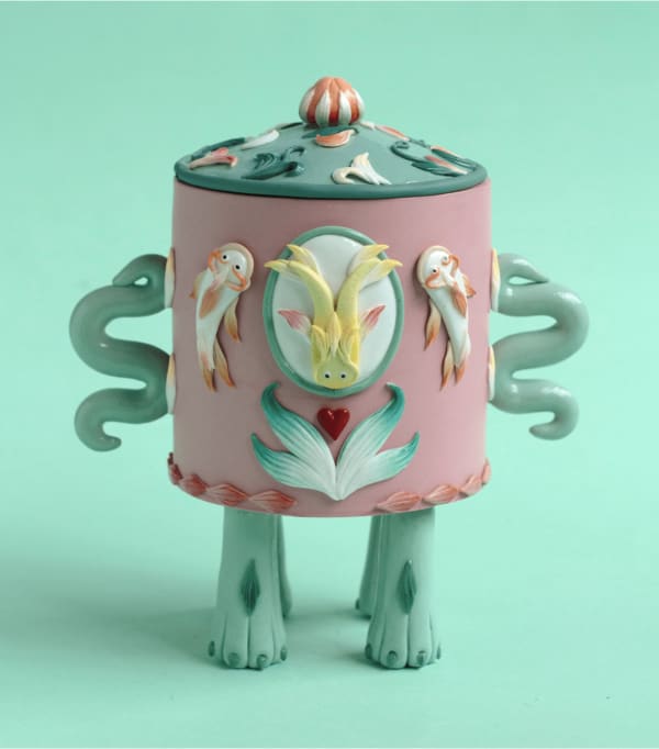 Hannah Lim, Lotus Fish Snuff Bottle, 2022