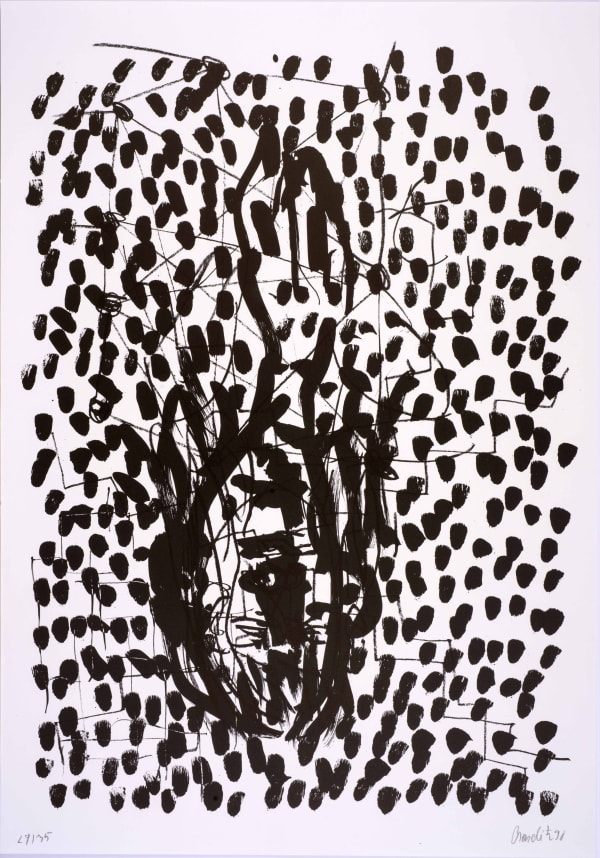 Georg Baselitz, Suite 45: Plate XVIII, 1990