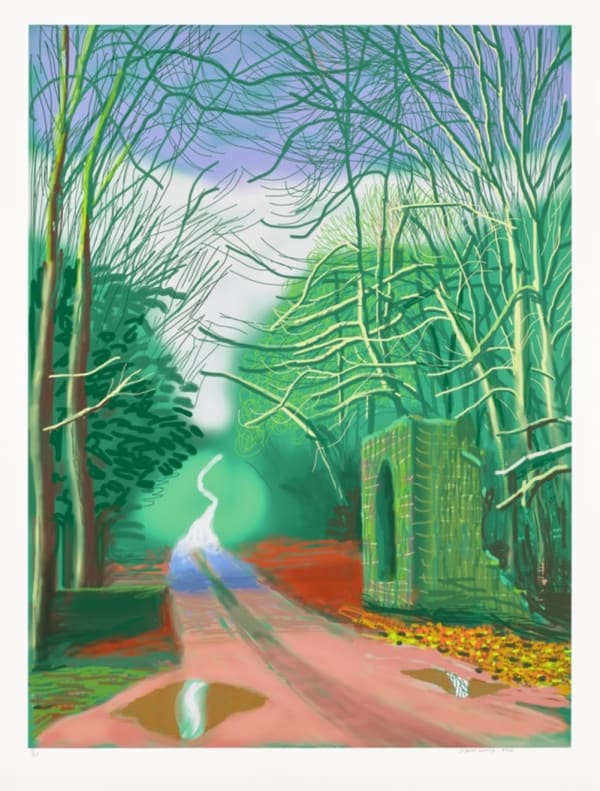 David Hockney, The Arrival of Spring in Woldgate, East Yorkshire in 2011 - 19 February , 2011, 2011