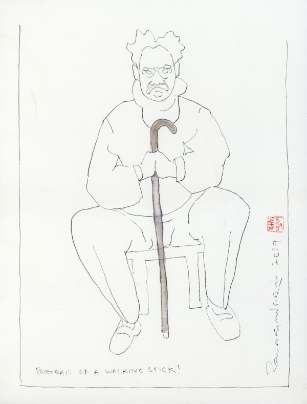 A. Ramachandran, Portrait of a Walking Stick!, 2019