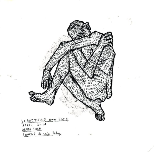Arpita Singh, Scracthing own back, 2014
