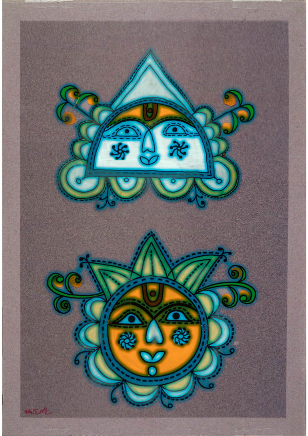 Jyoti Bhatt, Moon And Sun , 2023