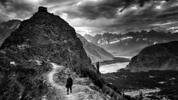William Dalrymple, Heading home, Shyok gorges, Pakistan