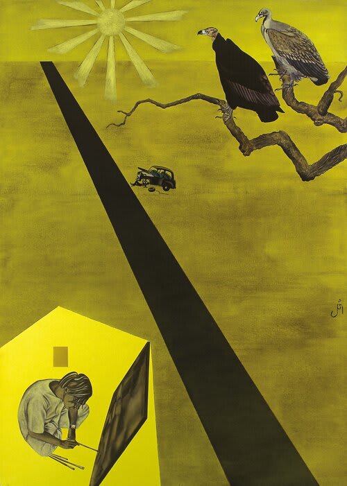 Atul Dodiya, Highway: For Mansur, 1999