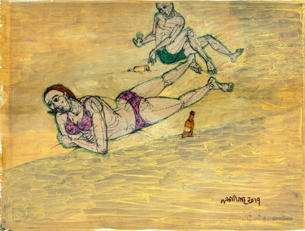 Jyoti Bhatt, Golden Beach , 2019