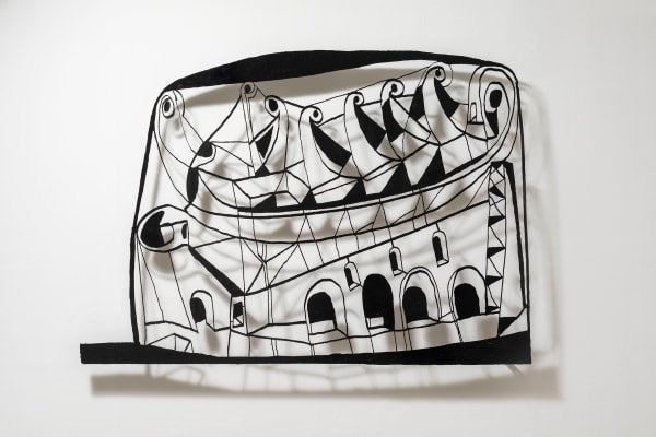 B.V. Doshi, Overlay of Dreams - V, 2021