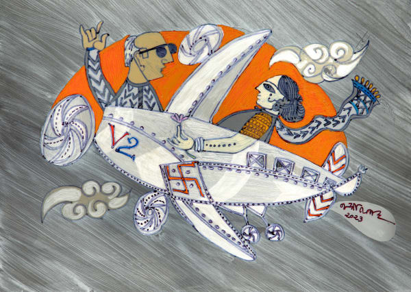 Jyoti Bhatt, Monsoon Thunder, 2023