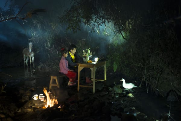 Sharbendu De, Three tea mugs, father and the child, 2013