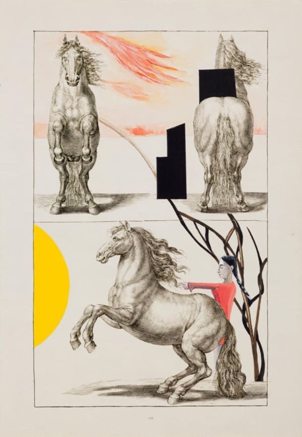 Anju Dodiya, Sun Burst, 2014