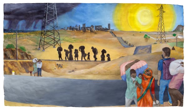 Sudhir Patwardhan, Distant City, 2020