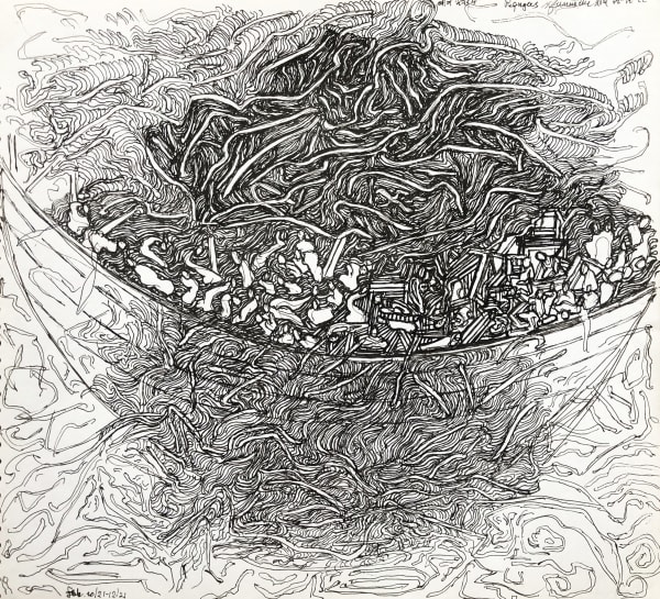 Gulammohammed Sheikh, Refugees, 2021